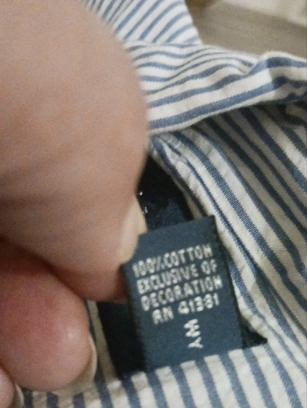 Polo by Ralph Lauren Mens Blue/White Striped Button-Down Shirt 3XLT EUC